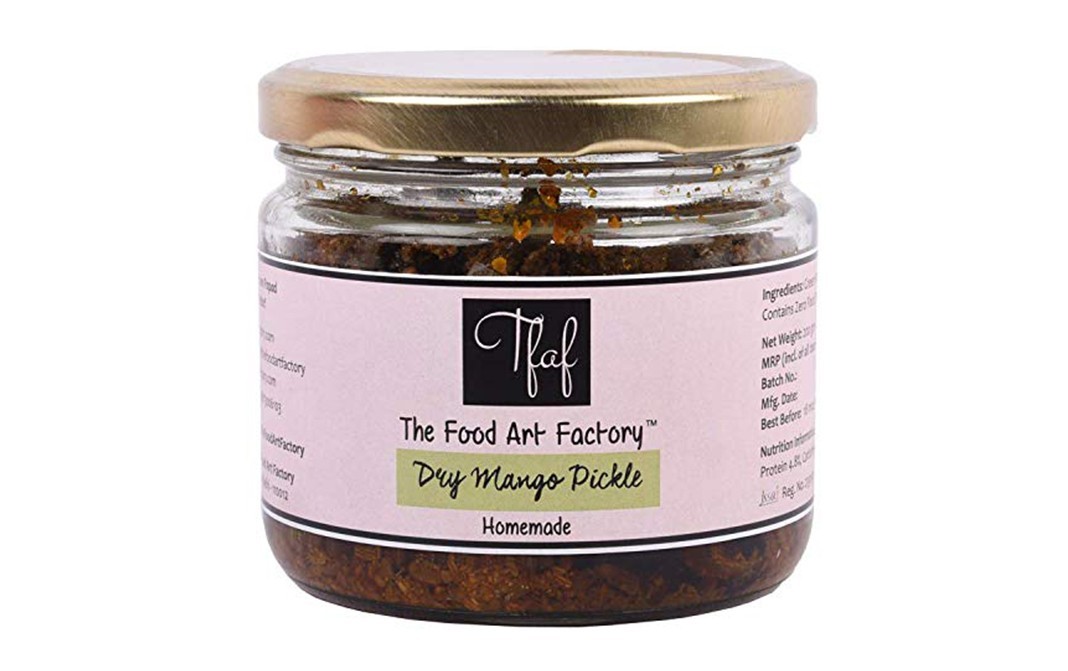 The Food Art Factory Dry Mango Pickle    Glass Jar  200 grams